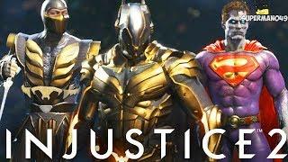 Injustice 2: Bizarro, Gold Batman & Scorpion! Epic Gear Showcase For All Characters!