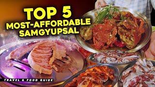 Top 5 MOST AFFORDABLE Samgyupsal in Metro Manila  | 4K Food and Travel Guide