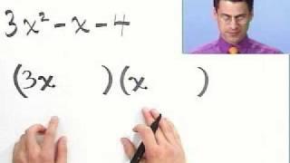 Factoring Trinomials Completely, Part 1 of 2, from Thinkwell College Algebra
