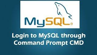 Open MySQL through  Command Prompt CMD