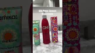 Silk Press Must Haves  #hairproducts # #hairessential #silkpress #amika #kenra