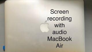 Screen recording with Audio in MacBook Air | Apple | MacBook Screen record