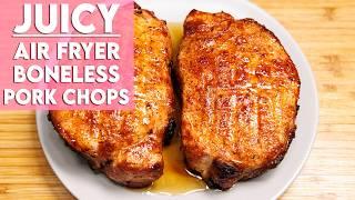 EASY Air Fryer Boneless Pork Chops Recipe