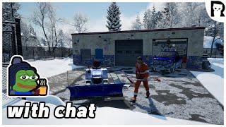Lirik plays Snow Plowing Simulator