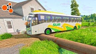 Bus vs Pipeline BeamNG.drive | Beamng Crashes TV