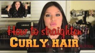 How to straighten curly hair