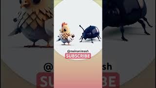 CHICKEN + BEETLE ? #animash #animation #shortsfeed #anime