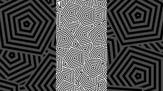 Black & White Hypnotic Polygons: A Visual Journey | #trippy #asrm  #hypnotic