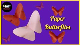 How to Make Paper butterflies | origami paper craft | Craft with Hussain