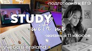 ДНЕВНИК ВЫПУСКНИЦЫ#7|study with me,учеба в ЕГЭland ,жизнь в 11 классе,подготовка  к ЕГЭ.