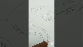 # Jackie chan drawing|# #shorts# flying in the air