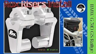 Rox Risers BMW G 310 GS - Handlebar Risers Install @RoxSpeedFXinc #motorcycleparts #install