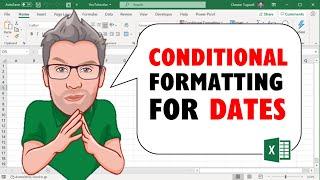 Excel Conditional Formatting for Dates in the Past/Future/Today