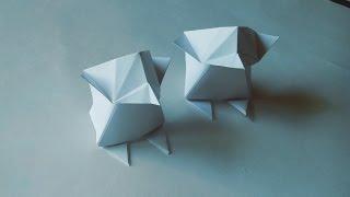 Пингвин оригами из бумаги для детей и начинающих (Origami Penguin)