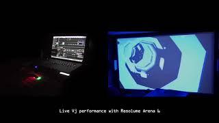 Live Vj performance - Resolume Arena 6 - Samson Conspiracy midi controller