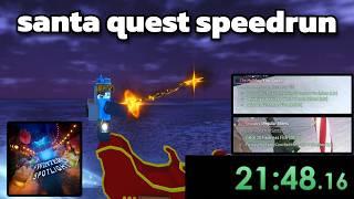 speedrun santa quest Roblox Fisch (100% complete)