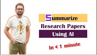 QUICKLY Summarize Research Papers using AI. How to do literature review using AI (Scisummary)?