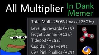 (outdated) All secret multiplier in Dank Memer