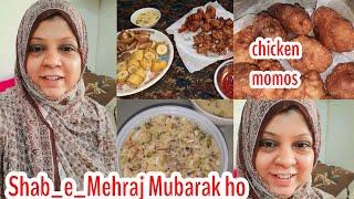 Shabe Mehraj mubarak ho// chicken momos recipe//Rizz vlogs.