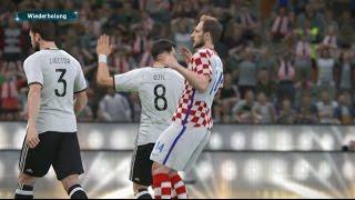 PES 2017 - Europapokal - Finale - Kroatien vs Deutschland - Highlights [PS4] [1080p] [60fps]