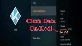 Clean Data on Kodi (to free up memory)