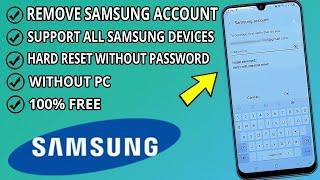 Remove Samsung Account Without Password | Delete samsung account Without Password (100% Working) ️