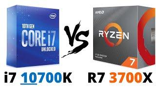 i7 10700K vs Ryzen 7 3700X | Ryzen 7 3700X vs i7 10700k | ALL Benchmarks!