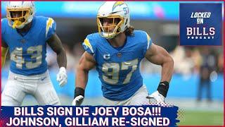 Buffalo Bills add DE Joey Bosa + bring back Ty Johnson, Reggie Gilliam and Darrynton Evans