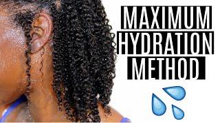 MAXIMUM HYDRATION METHOD | MY CURLS ARE JUICYYYYY