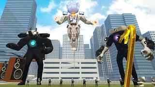 NEW SKIBIDI TOILETS fight bravely NEW TV MAN MECHA BOSS (Garry's mod)