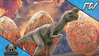 Looting The Entire Wyvern Trench With An Oviraptor!!! - Ark Fjordur [DLC E18]