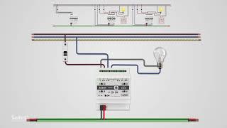 SATEL KNX-DIM21 – universal two‑channel dimming actuator