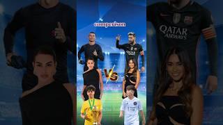 Ronaldo, Georgina, Ronaldo Jr Vs Messi, Antonela, Thiago Messi  #familyronaldo #football #shorts