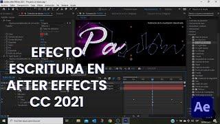 How to make the writing effect in After effects