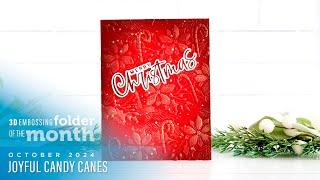 Spellbinders October 2024 3D Embossing Folder of the Month – Joyful Candy Canes