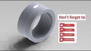 2- #success to #modelling #inner #ring of #ball #bearing on #solidworks