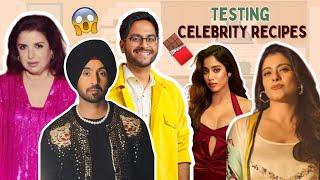 VIRAL CELEBRITY RECIPES - PART 2 JANHVI KAPOOR, DILJIT DOSANJH, KAJOL, FARAH KHAN