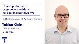 Tobias Klein (Tilburg University) - How important are user-generated data for search result quality?