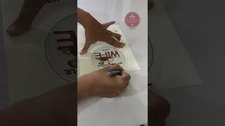 How to work with edible print sheet #cake #birthdaycake #shortsfeed #sugarprint
