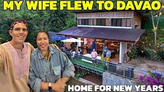 MY WIFE FLEW to DAVAO for NEW YEARS  - Airport to Beach Home (Becoming Filipino)