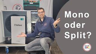 Vergleich Monoblock oder Splitwärmepumpe