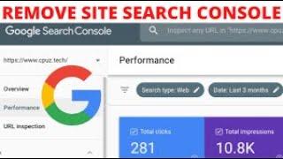 How to Remove & Delete property from google search console | Remove Domain Property 2022