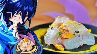 Ororon: Granny, Try My Special Dish “Honey-Glazed Ceviche!”Genshin Impact 原神料理オロルンオリジナル料理「ハニーセビチェ」再現