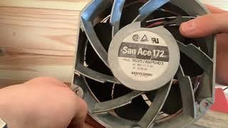 Powerful 172 mm sever fan running on 48v 