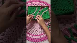 Sousplat de crochê fácil e econômico #crochet #passoapassodecroche #croche