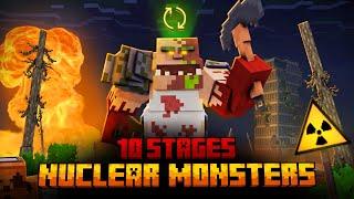 I SURVIVED 10 STAGES OF NUCLEAR MONSTERS IN MINECRAFT!