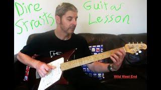 Mark Knopfler fan? LEARN THIS! ('Wild West End' Lead Guitar Lesson / Analysis) DIRE STRAITS Tutorial