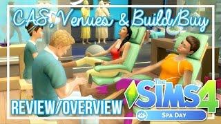 The Sims 4 : Spa Day | Review/Overview - CAS, Venues, Build & Buy // Part 1