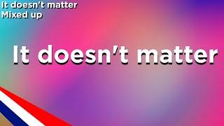 Karaoke | It doesn't matter - MIXED UP | Junior Song Festival - JuniorEurovision 2022