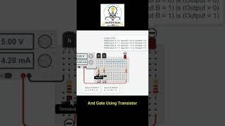 AND Gate Using Transistor #CreativeideasEEE | #LABVIEWCreativeideasEEE ||